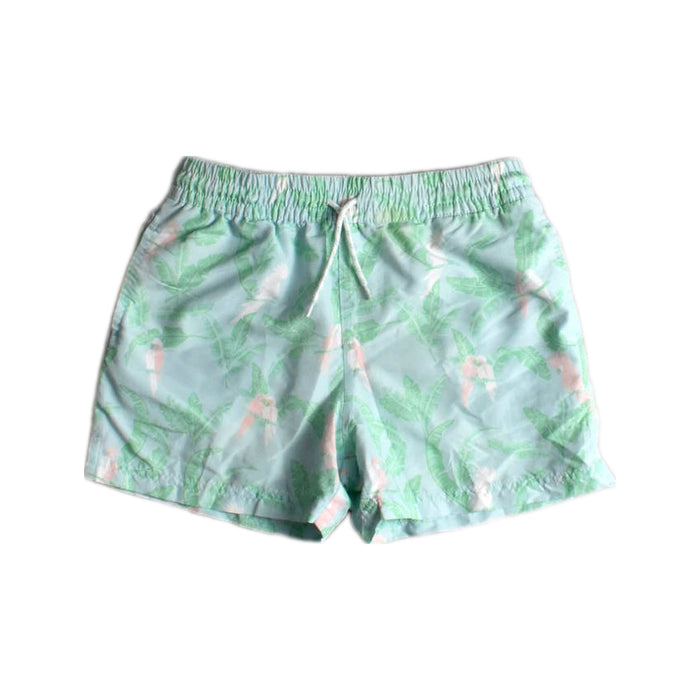 A Green Swim Shorts from The Beaufort Bonnet Company in size 8Y for boy. (Front View)