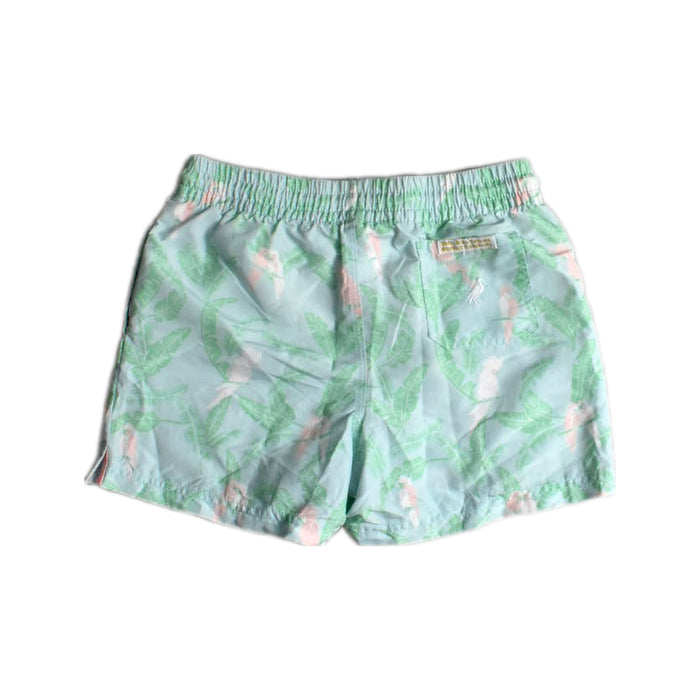 A Green Swim Shorts from The Beaufort Bonnet Company in size 8Y for boy. (Back View)