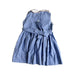 A Blue Sleeveless Dresses from Anavini in size 3-6M for girl. (Back View)