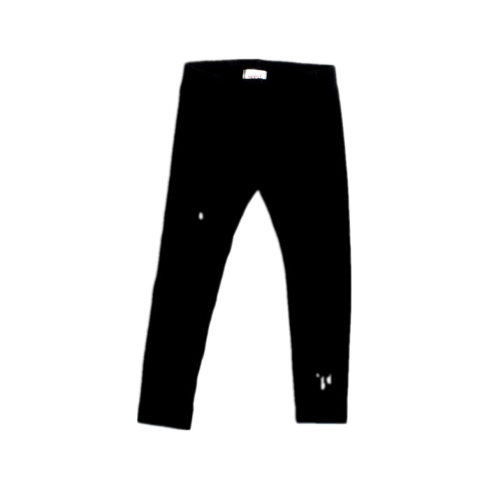 A Black Leggings from Seed in size 2T for girl. (Front View)
