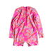 A Pink Rash Guards from Snapper Rock in size 0-3M for girl. (Back View)