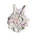 A White Sleeveless Rompers from Kissy Kissy in size 6-12M for girl. (Back View)