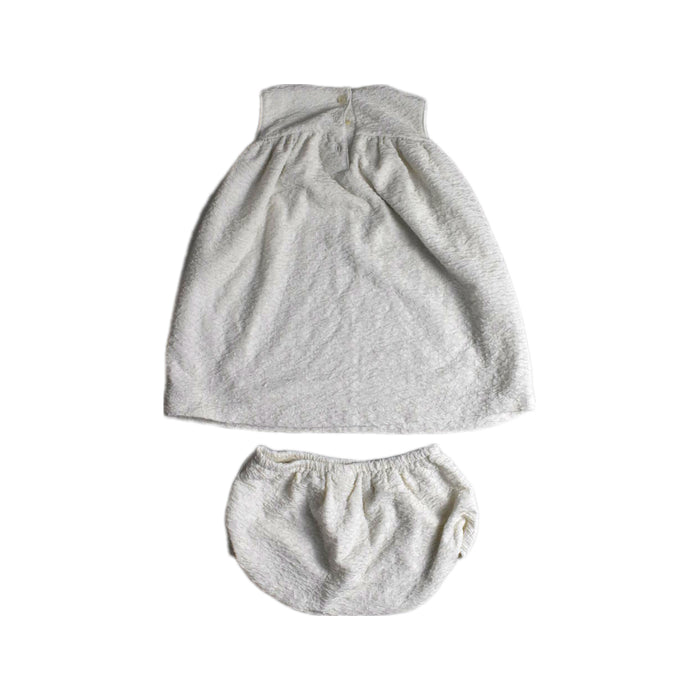 A White Dress Sets from Nordstrom in size 2T for girl. (Back View)