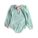 A Green Long Sleeve Bodysuits from The Beaufort Bonnet Company in size 2T for girl. (Back View)