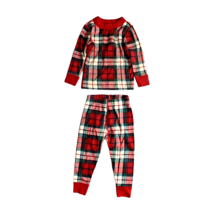 A Red Pyjama Sets from Hanna Andersson in size 2T for boy. (Front View)
