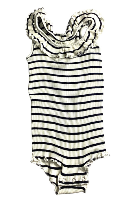 A Beige Short Sleeve Bodysuits from Minimalisma in size 6-12M for girl. (Back View)