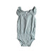 A Blue Short Sleeve Bodysuits from Minimalisma in size 6-12M for girl. (Front View)