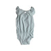 A Blue Short Sleeve Bodysuits from Minimalisma in size 6-12M for girl. (Back View)
