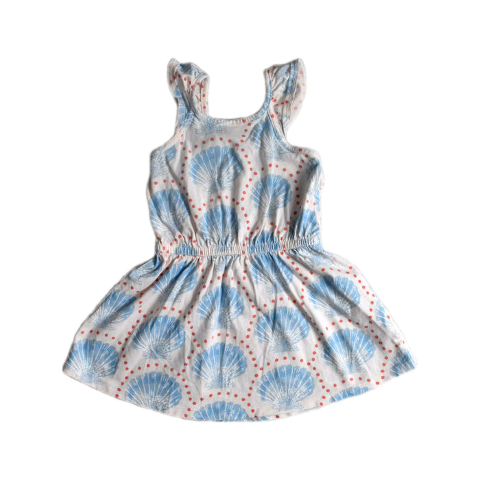 A Blue Sleeveless Dresses from Mothercare in size 18-24M for girl. (Front View)