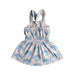 A Blue Sleeveless Dresses from Mothercare in size 18-24M for girl. (Back View)