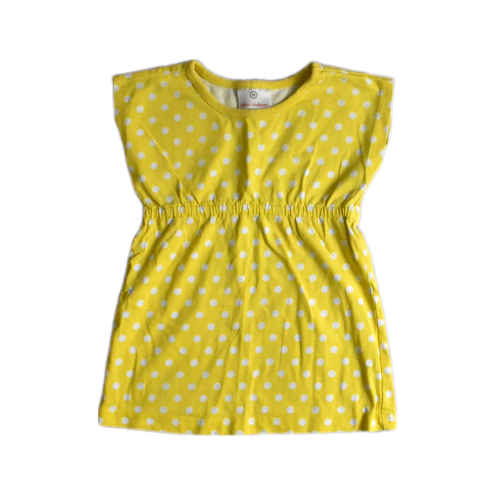 A Yellow Sleeveless Dresses from Hanna Andersson in size 12-18M for girl. (Front View)