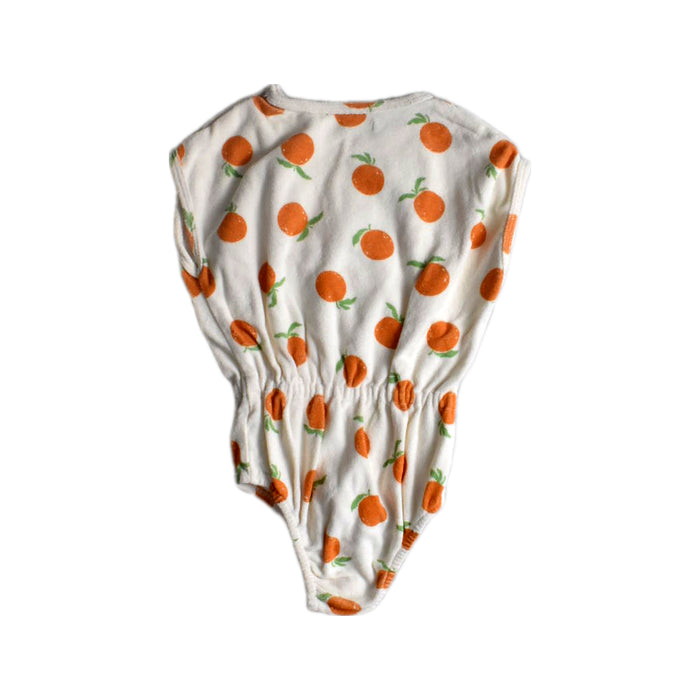 A Orange Sleeveless Bodysuits from Gingersnaps in size 2T for girl. (Back View)
