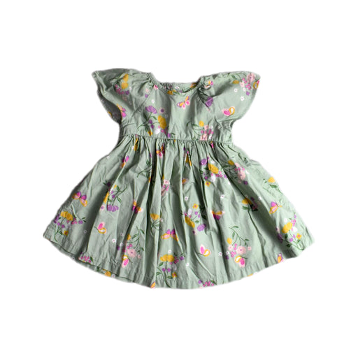 A Green Short Sleeve Dresses from Mothercare in size 12-18M for girl. (Front View)