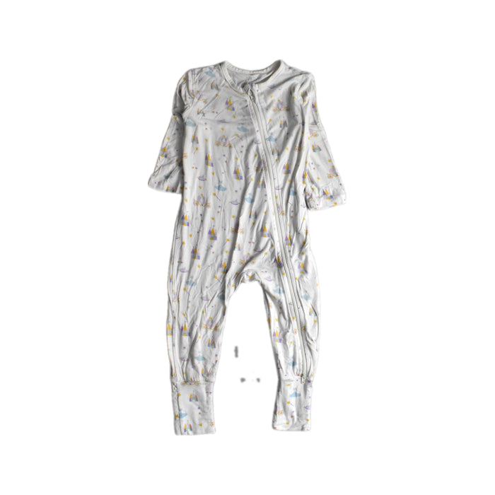 A White Onesies from Not Too Big  in size 12-18M for girl. (Front View)