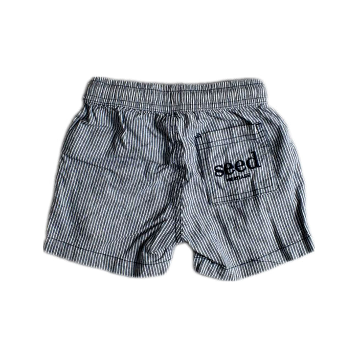 A Blue Shorts from Seed in size 2T for boy. (Back View)