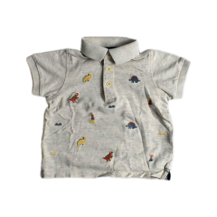 A Beige Short Sleeve Polos from Mothercare in size 2T for boy. (Front View)