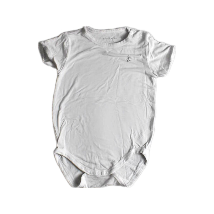 A White Short Sleeve Bodysuits from Raph and Remy in size 18-24M for boy. (Front View)