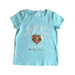 A Blue Short Sleeve T Shirts from Guess in size 6T for girl. (Front View)