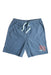 A Blue Shorts from PONEY in size 11Y for boy. (Front View)