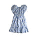 A Blue Short Sleeve Dresses from Bochechas in size 14Y for girl. (Back View)