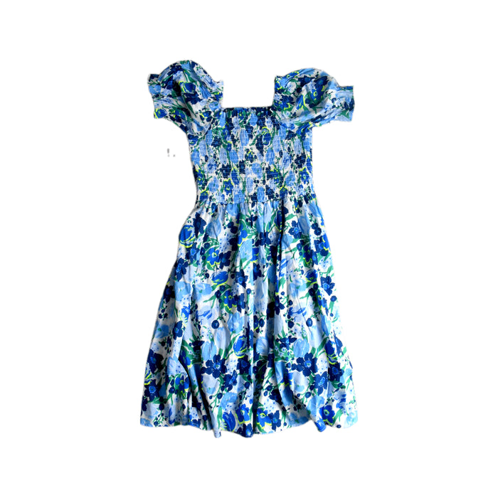 A Blue Short Sleeve Dresses from Bochechas in size 14Y for girl. (Front View)