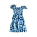 A Blue Short Sleeve Dresses from Bochechas in size 14Y for girl. (Back View)