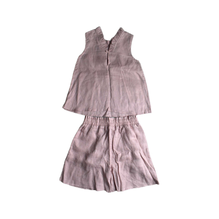 A Pink Shorts Sets from Bochechas in size 12Y for girl. (Back View)