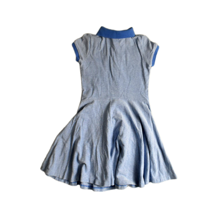 A Blue Short Sleeve Dresses from Polo Ralph Lauren in size 8Y for girl. (Back View)