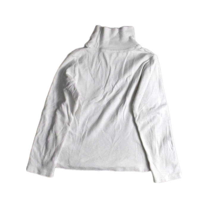 A White Long Sleeve Tops from Château de Sable in size 6T for girl. (Back View)