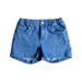 A Blue Shorts from Château de Sable in size 8Y for girl. (Front View)