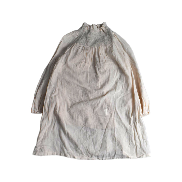 A Ivory Long Sleeve Dresses from MarlMarl in size 4T for girl. (Front View)