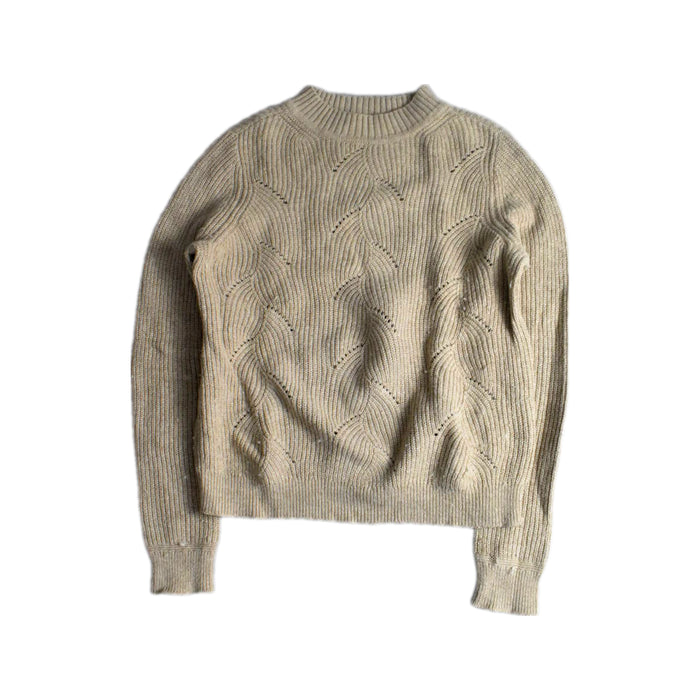 A Taupe Knit Sweaters from Esprit in size 12Y for girl. (Front View)