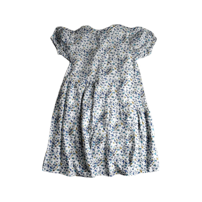 A White Short Sleeve Dresses from Bochechas in size 12Y for girl. (Back View)