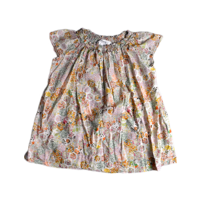 A Multicolour Short Sleeve Dresses from Bonpoint in size 4T for girl. (Front View)