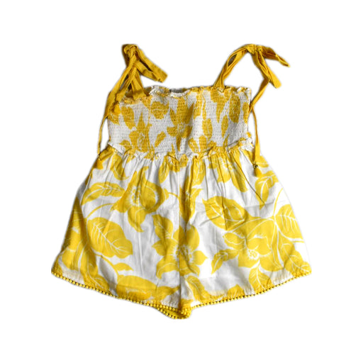 A Yellow Sleeveless Rompers from Zimmermann in size 4T for girl. (Front View)