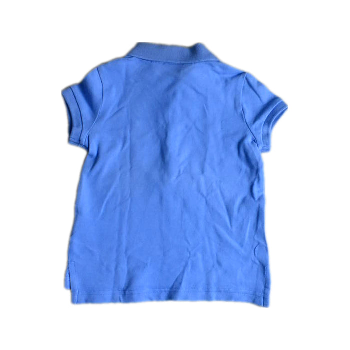 A Blue Short Sleeve Polos from Polo Ralph Lauren in size 3T for girl. (Back View)