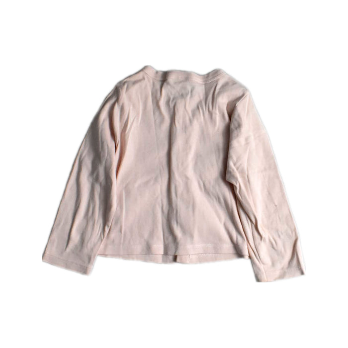 A Pink Cardigans from Petit Bateau in size 3T for girl. (Back View)