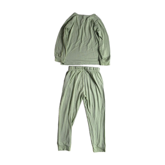 A Green Pyjama Sets from Raph and Remy in size 3T for boy. (Back View)