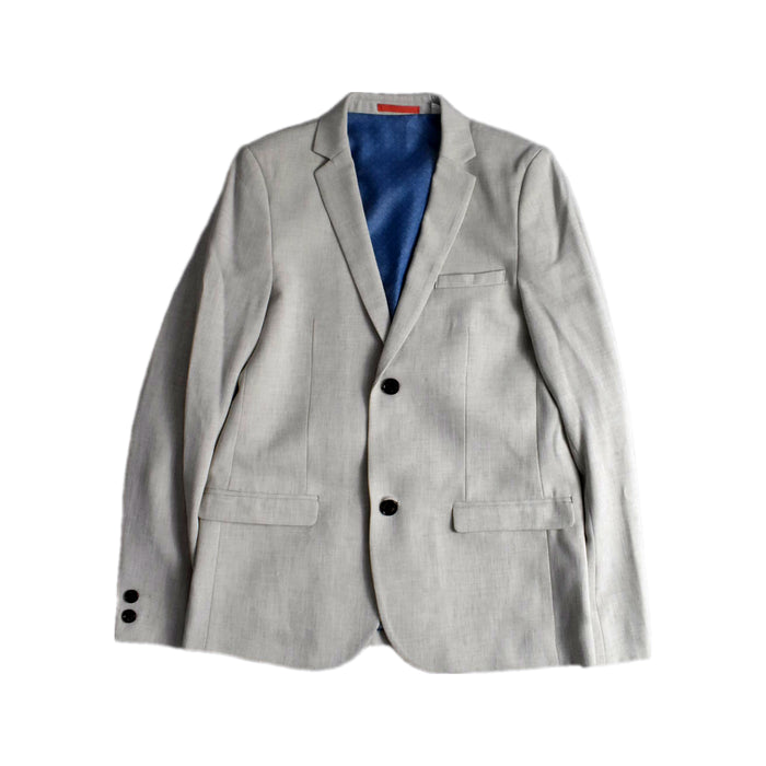 A Grey Blazers from Baker by Ted Baker in size 13Y for boy. (Front View)