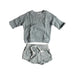 A Grey Shorts Sets from Jamie Kay in size 2T for boy. (Front View)