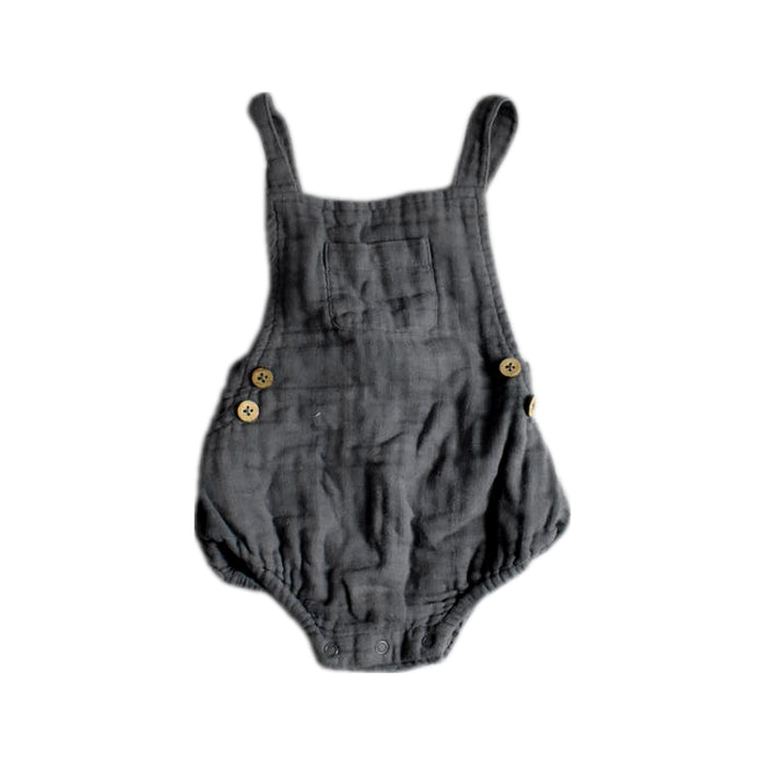 A Grey Overall Shorts from Jamie Kay in size 2T for boy. (Front View)