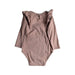 A Pink Long Sleeve Bodysuits from Jamie Kay in size 6-12M for girl. (Back View)