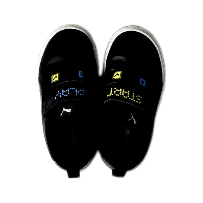 A Black Sneakers from Puma in size 5T for boy. (Back View)