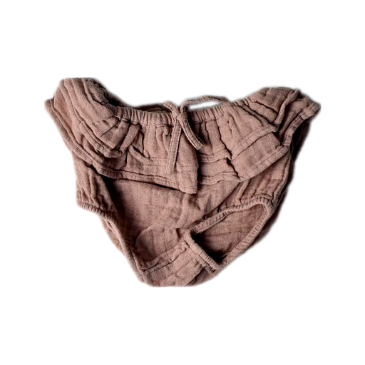 A Peach Bloomers from Jamie Kay in size 2T for girl. (Front View)