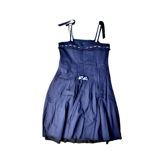 A Navy Sleeveless Dresses from Nicholas & Bears in size 12Y for girl. (Back View)