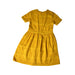 A Yellow Short Sleeve Dresses from Chateau de Sable in size 8Y for girl. (Back View)