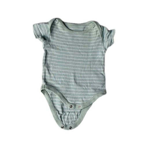 A Green Short Sleeve Bodysuits from Mothercare in size 0-3M for neutral. (Front View)