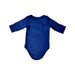 A Blue Long Sleeve Bodysuits from Shears in size 0-3M for neutral. (Back View)