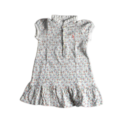 A White Short Sleeve Dresses from Ralph Lauren in size 6-12M for girl. (Front View)