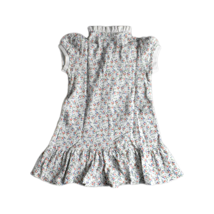 A White Short Sleeve Dresses from Ralph Lauren in size 6-12M for girl. (Back View)